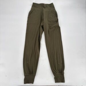 Lululemon Athletica Olive Green Activewear Pants 2 running joggers active pants